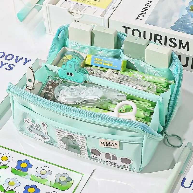 PlayPouch | 10-Fach Organizer | Transparentes Frontfach | Stylisch
