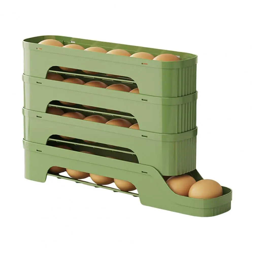 EggMate | Selbstrollende Eierbox | Platzsparend & Praktisch | Flexibles Design