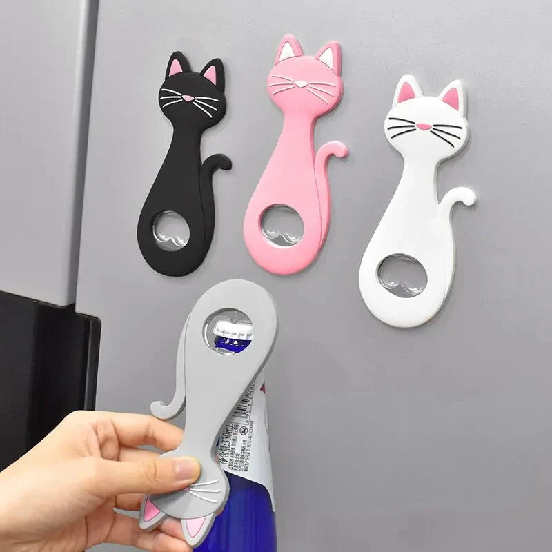 CatPop | Magnetischer Flaschenöffner | Niedliches Katzen-Design | Praktisch & Stark Haftend