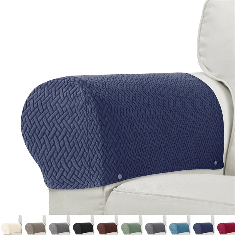 2-teiliges Set Armlehnenbezüge für Sessel & Sofa Armluxe | Jacquard-Stoff | Staub- und Schmutzschutz | Waschbar & Rutschfest