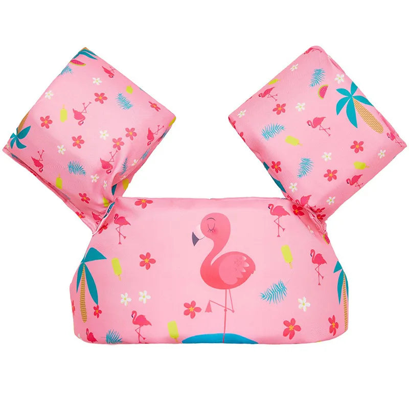 Aquabini Kinder Schwimmhilfe | Schwimmweste mit Armflügeln | Verstellbar & Sicher | Buntes Design