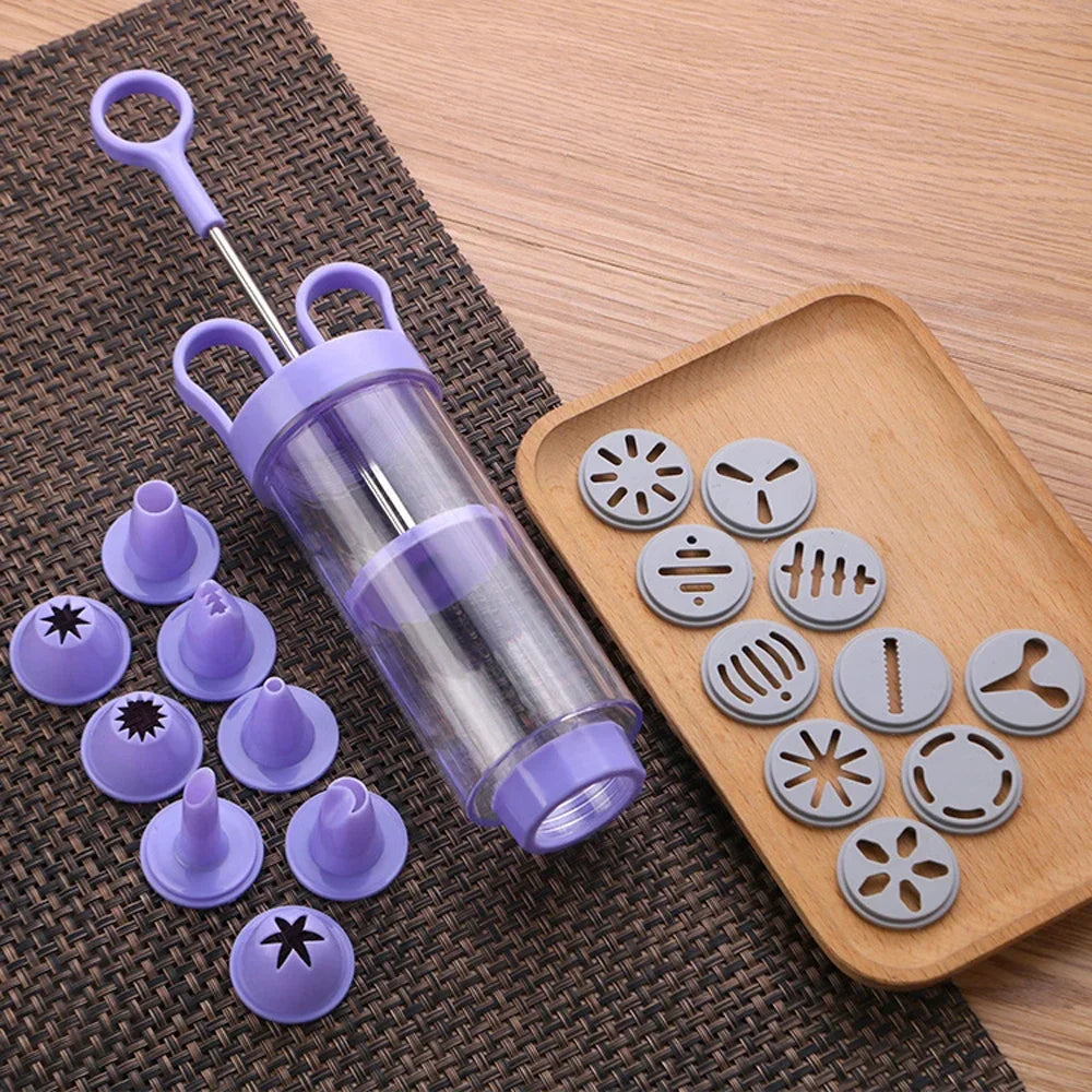 BakeMaster DelightPress | Keks- und Spritzbeutel Set | Ergonomisch | Lebensmittelecht