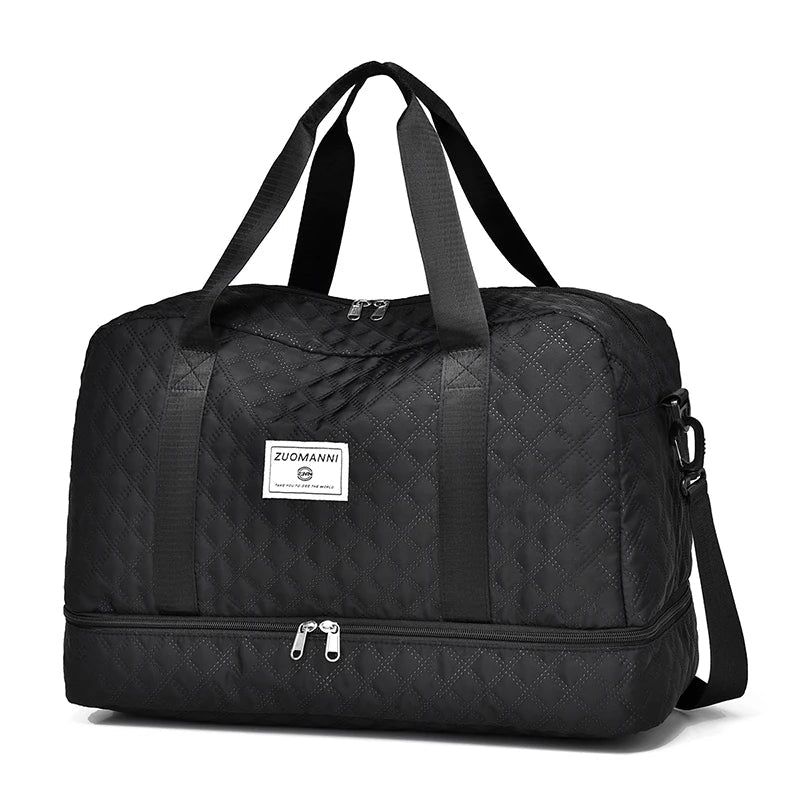 TravelMate | Flexbag | Viel Stauraum & Praktische Aufteilung | Nassfach & Schuhfach Getrennt | Flugtauglich