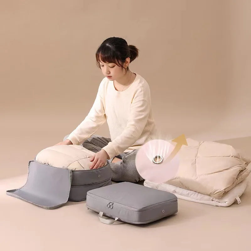 PackEase Flex 40 | Kompressionstasche | Platzsparend & Wasserdicht | Mit Tragegriff