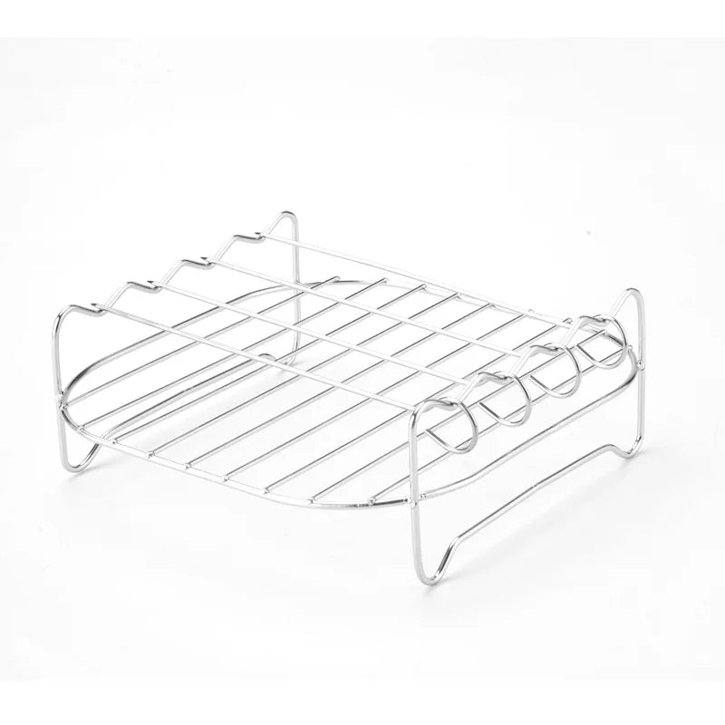Grillessa BBQ-Set | Edelstahl Spieße & Gestell | Für Grill, Airfryer & Ofen