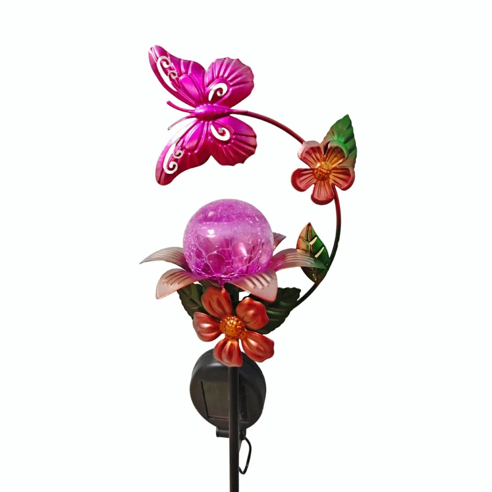 SunBloom Light | Solar-Gartenleuchte | Glasdesign mit LED-Beleuchtung | Umweltfreundlich & Einfach zu Installieren
