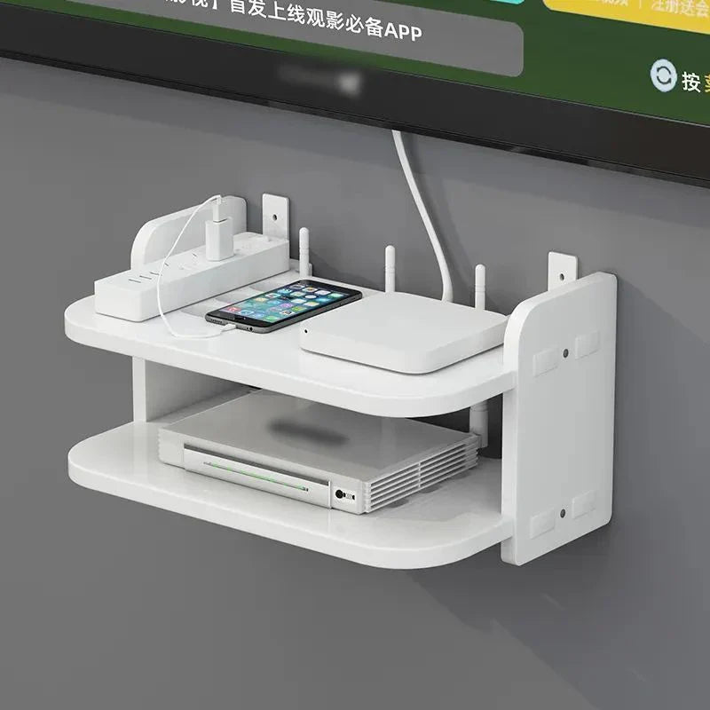 NexaDock | WLAN-Router Regal | Schwebendes Design & Kabelführung | Für Wohnzimmer, Büro & Schlafzimmer
