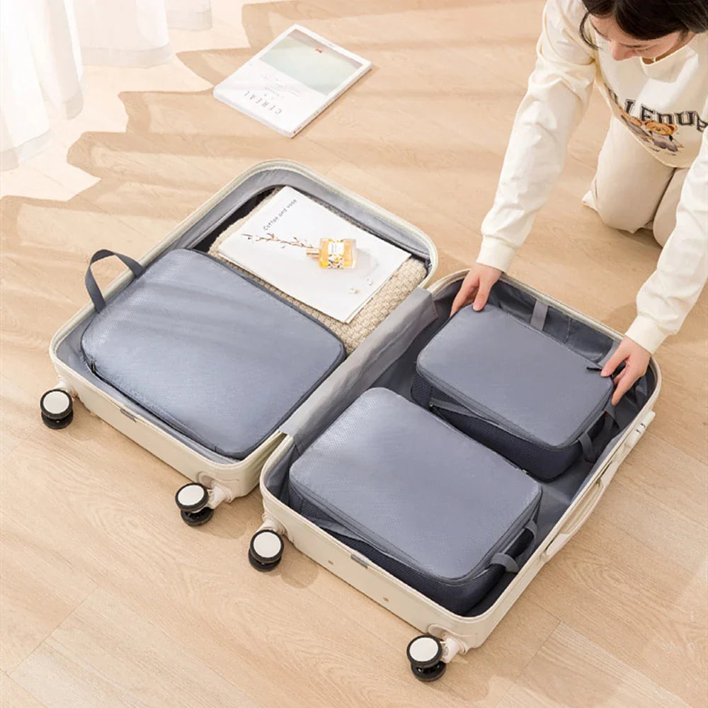 TripTidy | Reise-Organizer Set | Kompression & wasserdicht | Für Koffer, Rucksack & Camping
