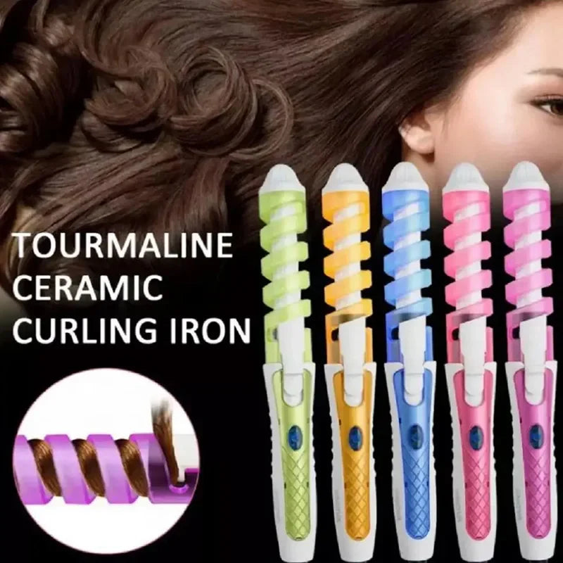 CurlMaster Pro | Keramik-Lockenstab für Perfekte Spirallocken | Schnelles Styling & Haarschonend