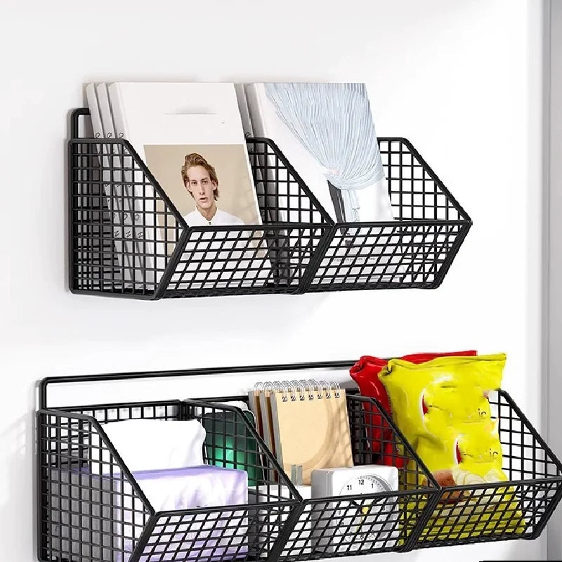 EcoBask | 3in1 Aufbewahrungskorb | Rostfrei & Pflegeleicht | Mit Klebepad