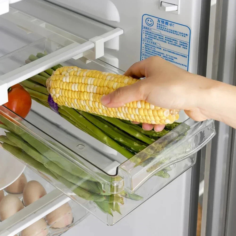 FridgeMaster | Frischhaltelade | Mehr Stauraum & Transparent | Platzsparend & Langlebig