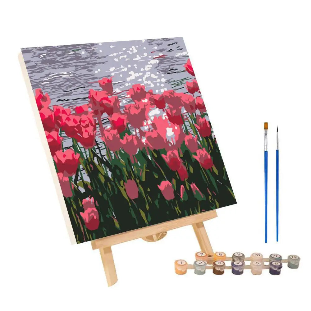 ColorVista | Malset Nach Zahlen | Entspannendes DIY-Kunstwerk | Mit Rahmen