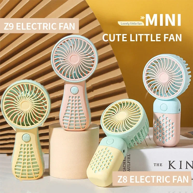 Frizlino | Mini-Handventilator | USB, Leise, Cartoon-Design | Für Schule, Reisen & Sommerfreizeit