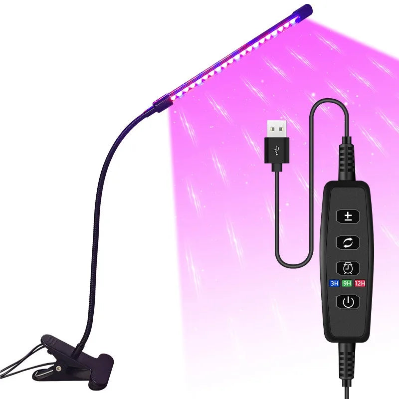 LumiPlant LED Pflanzenlampe | USB Grow Light | 1–4 Köpfe | Dimmbar mit Timer