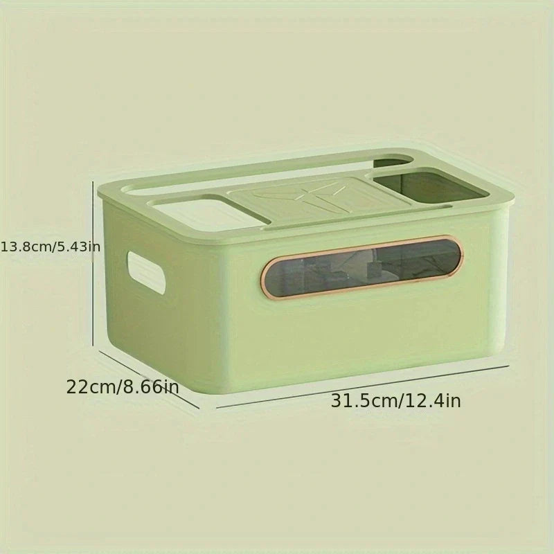NetCove Box | Router & Kabel Organizer | Mehrstöckig Mit Signalfenster | Für Büro & Zuhause