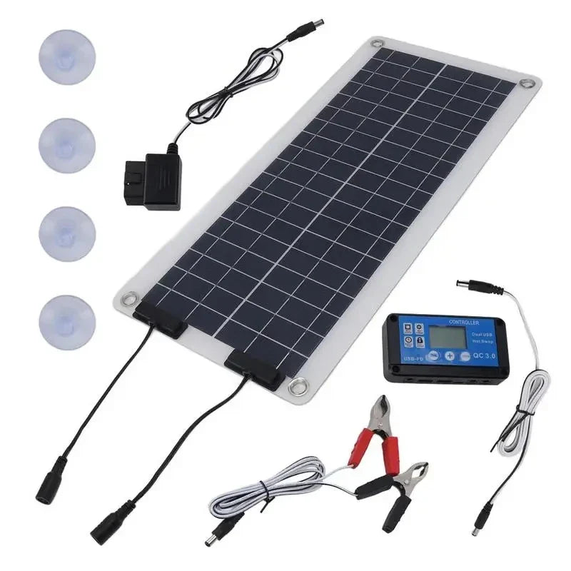SolarEdge Power | 100W Solarpanel für Outdoor und Fahrzeuge | Tragbar und Wetterfest