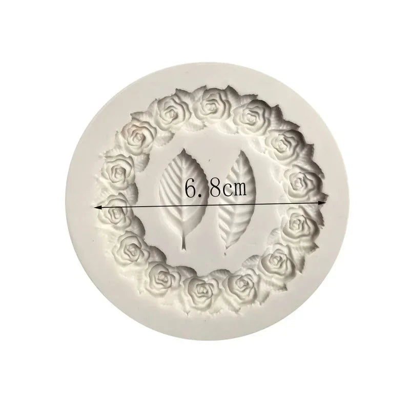 Formellina Silikonform | Rosetten & Blätter | Für Fondant & Schokolade | Flexibel & BPA-frei