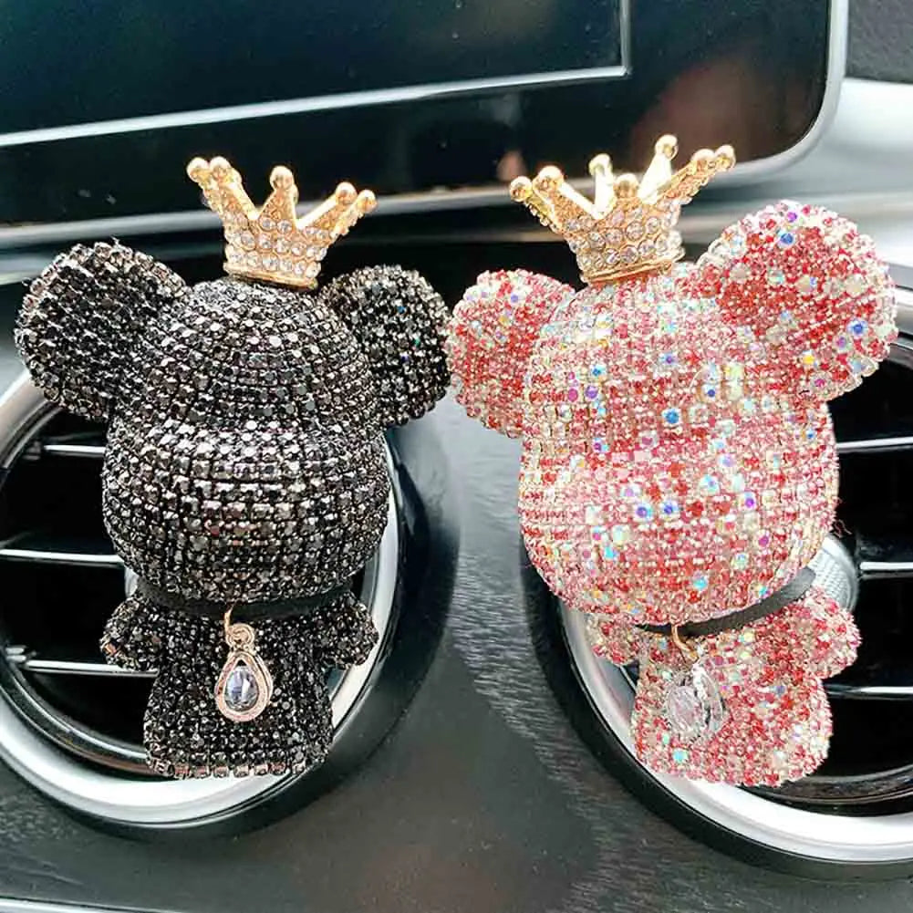 AromaBear Duftclip | Bären-Design mit Krone | Luftreinigung & Dekoration | Duftfrei