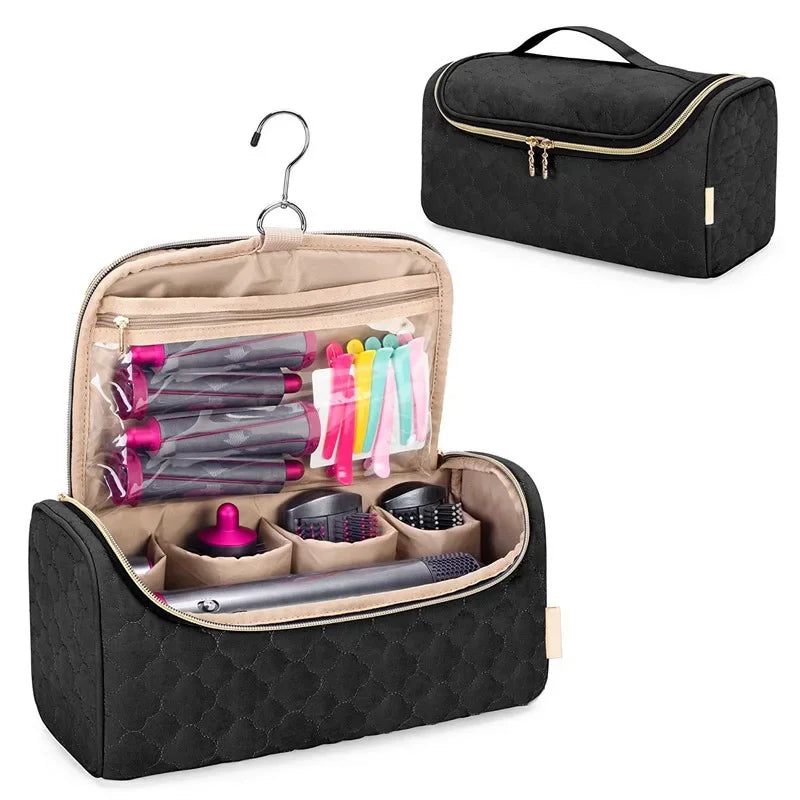 StyleVana | Beauty Organizer | Samt Design mit Polsterung | Für Haarstylinggeräte & Zubehör