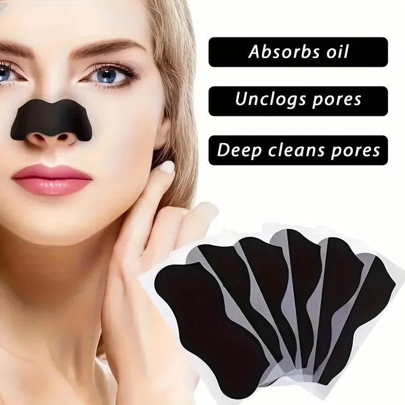 ClearPure Nose Strips | Mitesser-Pflaster Für Gesicht & Nase | Porentiefe Reinigung & Glättung | 10/50/100 Stück