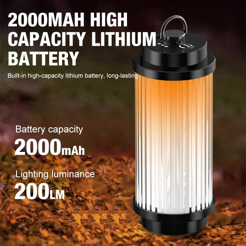 CampBeam | 38-LED Campinglampe | Wiederaufladbar | 3-in-1 Funktion | Kompakt & Wetterfest