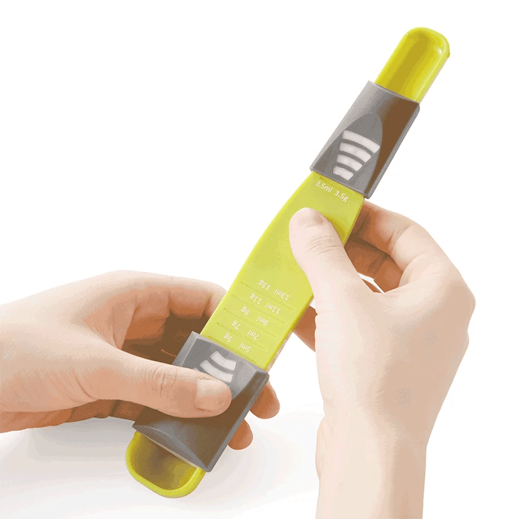 DuoMezzo Messlöffel | 2-in-1 Design | Verstellbare Skala | Rutschfester Griff