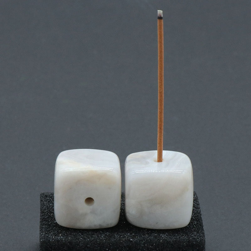 StoneAura Incense Holder | Edler Räucherstäbchenhalter aus Naturstein | Heilige Energie für dein Zuhause