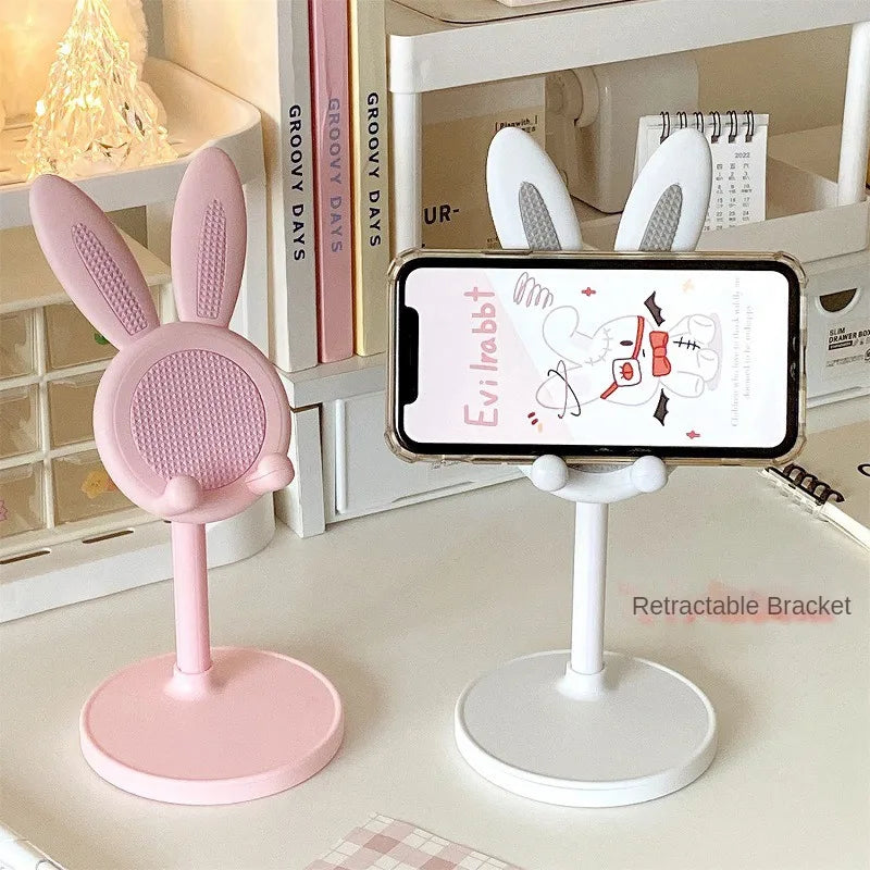 BunnyDock Handyhalter | Höhenverstellbar & Neigbar | Soft-Touch Design | Für Handy & Tablet