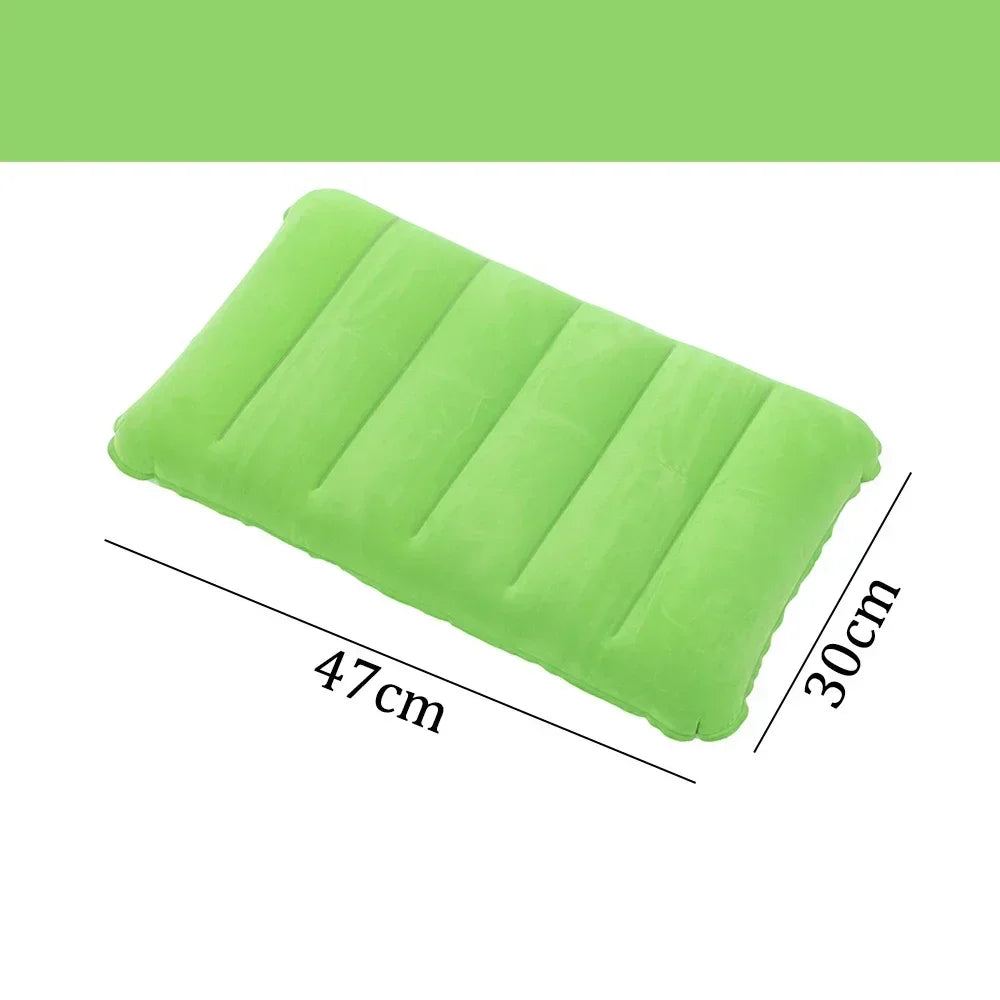 Napvoy Aufblasbares Reisekissen | Faltbar & Leicht | 47×30 cm Komfort | Für Camping & Flugreisen