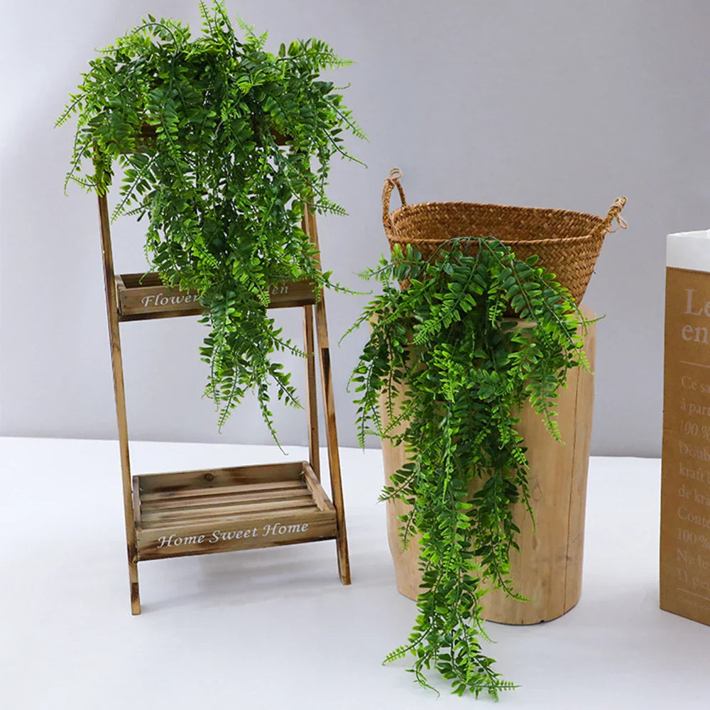 Floravera Hängepflanze | Immergrün & Pflegefrei | Realistische Farnoptik | Für Innen & Außen