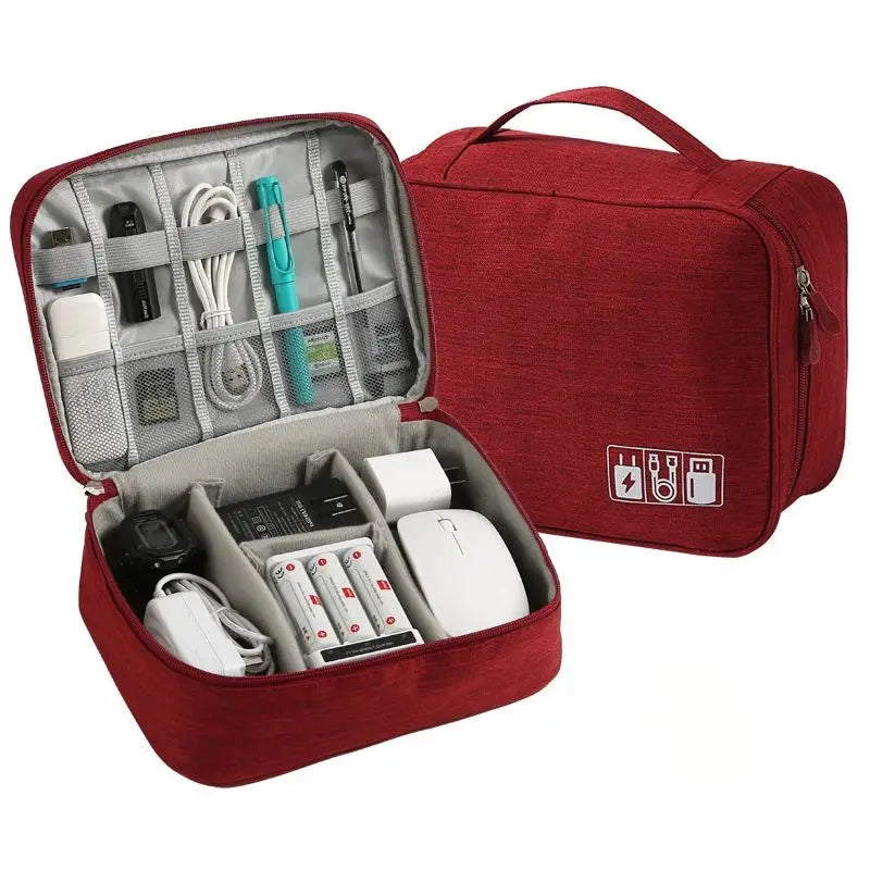 TascaFlex Organizer | Reise-Kabeltasche & Gadget-Case | Wasserabweisend & Vielseitig | Oxford-Gewebe