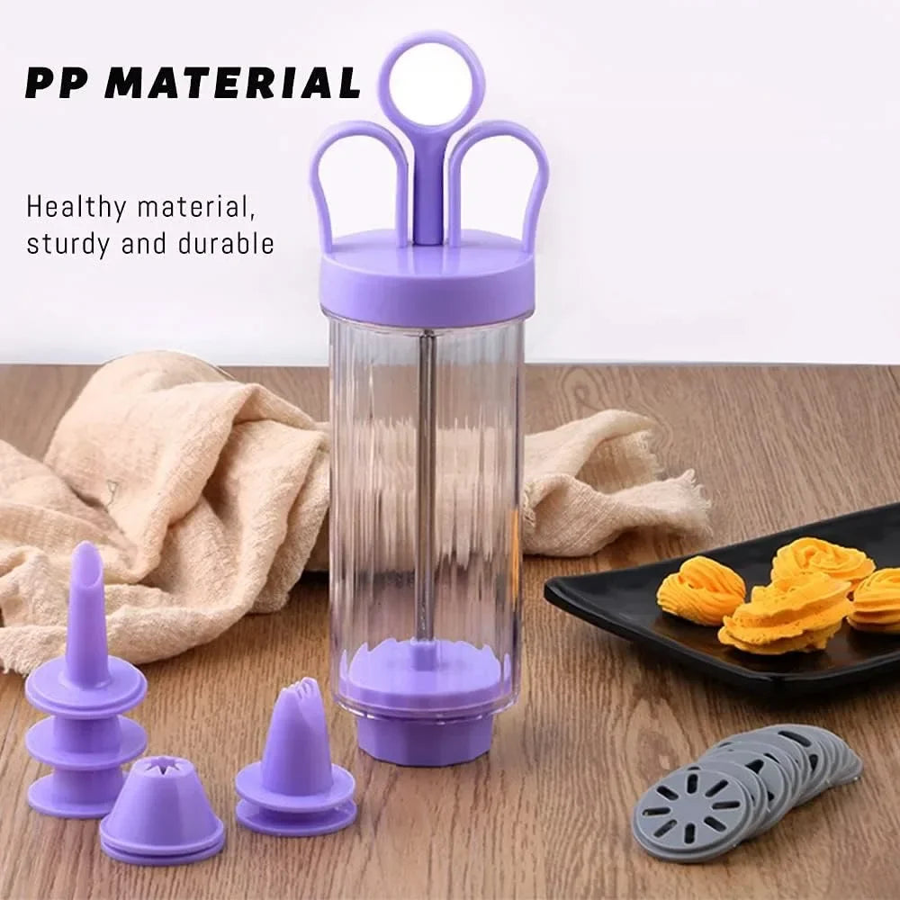 BakeMaster DelightPress | Keks- und Spritzbeutel Set | Ergonomisch | Lebensmittelecht