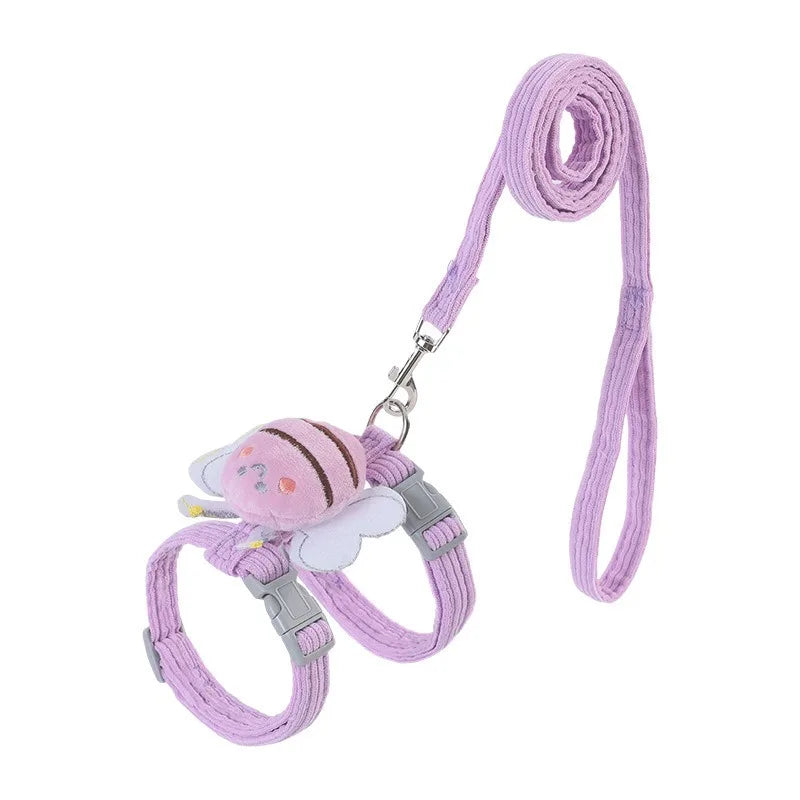 PawLux Hundegeschirr Set | Bequem & Sicher | Doppellagiges Nylon | Trendiges Design | Für Hunde & Katzen