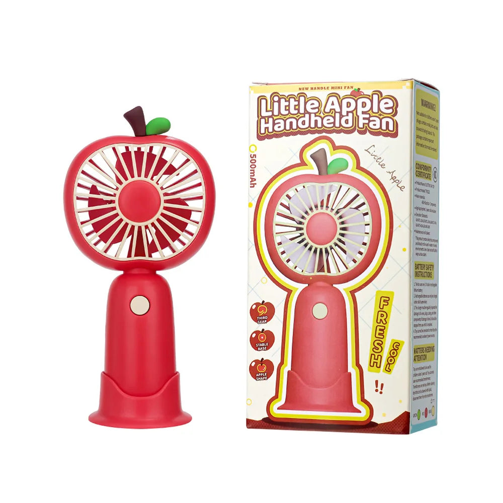 BreezeBerry | Handlicher Mini-Ventilator | USB-aufladbar & Leise | Für Büro, Schule & Unterwegs