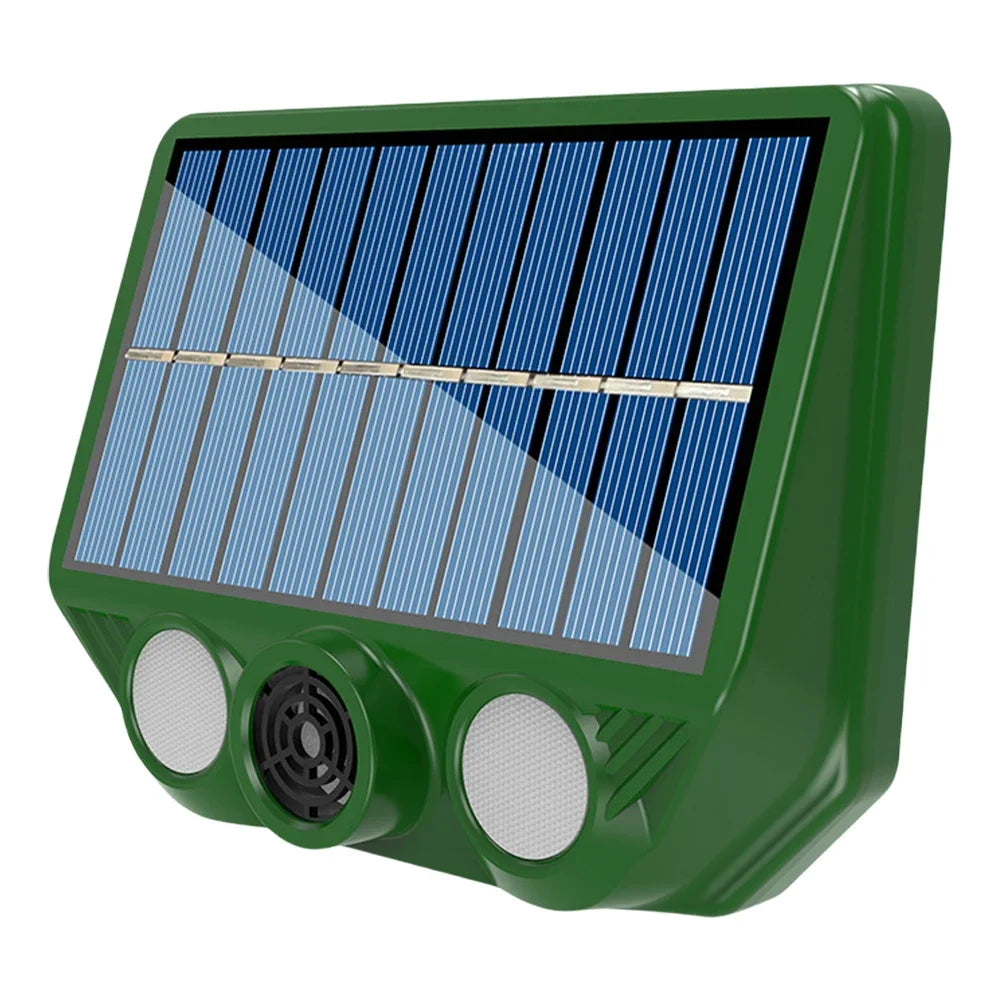 EcoGuard | Solar Tiervertreiber | Ultraschall & LED Licht | Umweltfreundlich