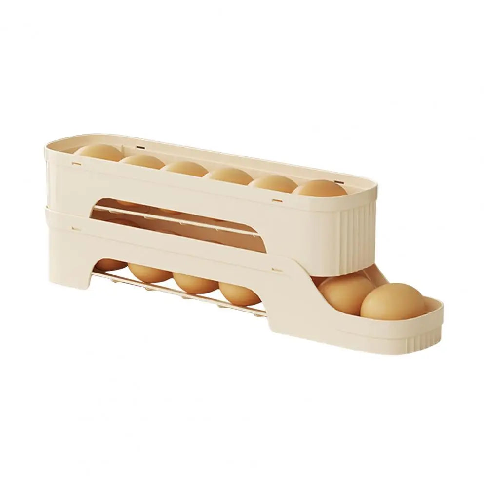 EggMate | Selbstrollende Eierbox | Platzsparend & Praktisch | Flexibles Design