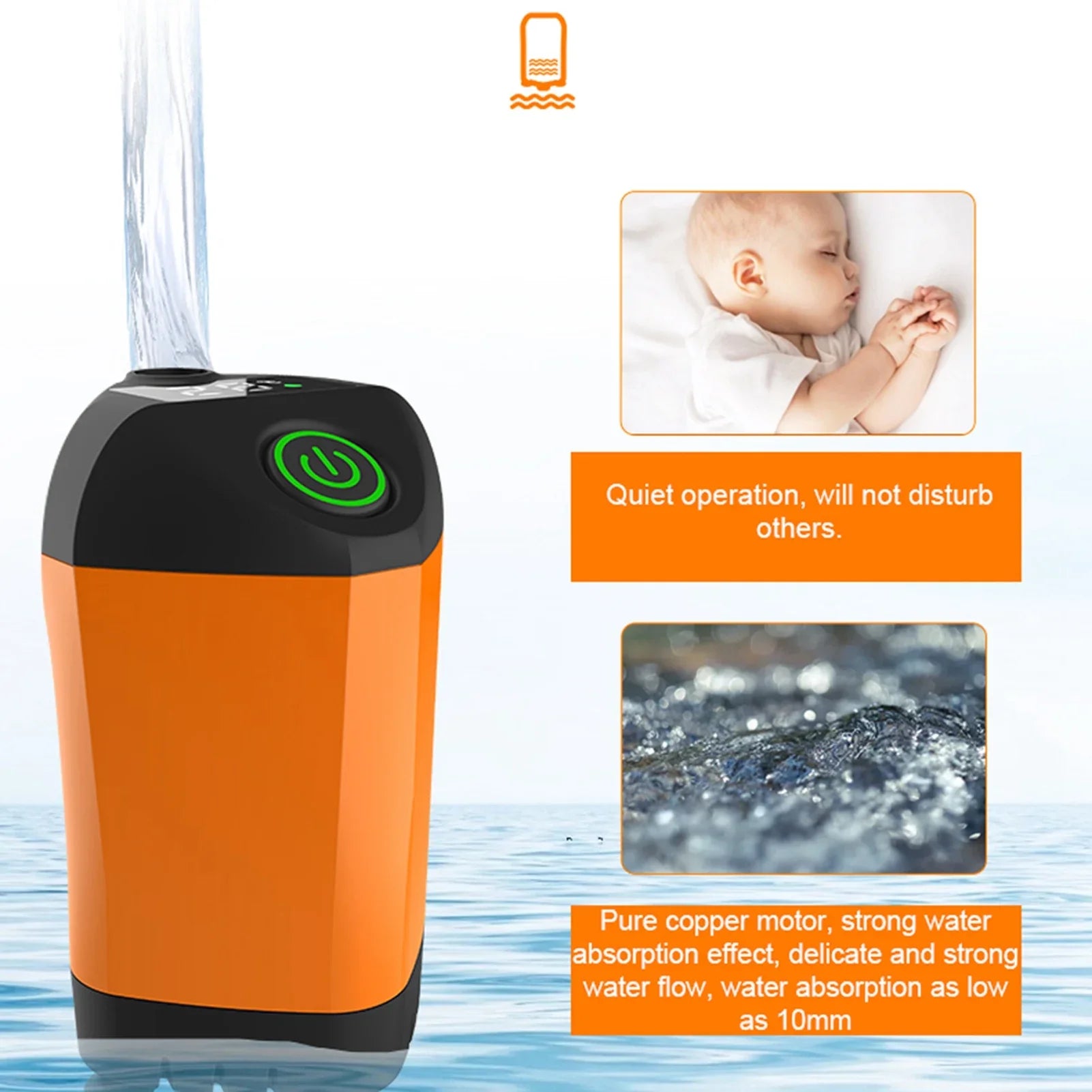 HydroStream Portable Dusche | Tragbar & Leistungsstark | 90 Minuten Akkulaufzeit | IPX7 Wasserdicht