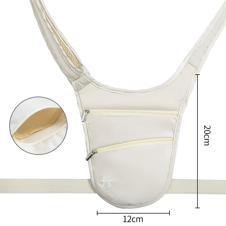 SecureFit Anti-Theft Sport Bauchtasche | Wasserfest & Leicht | Verstellbarer Gurt