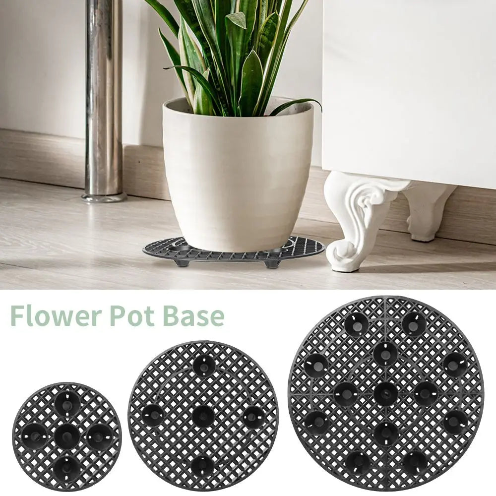 GreenBase Pflanzenteller | Schutz & Drainage | Rutschfest | Schwarz