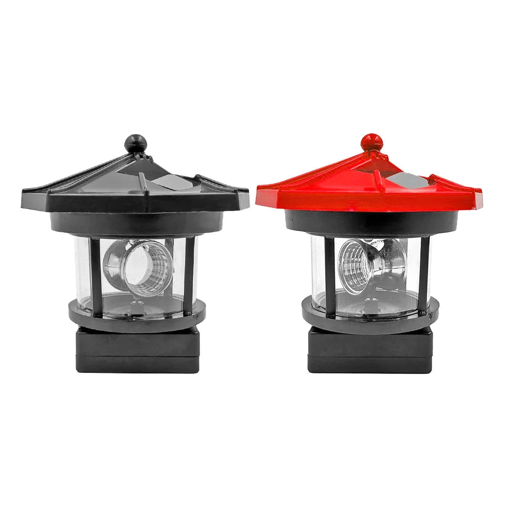 LumaLighthouse | Solarbetriebene Leuchtturmlampe | Automatischer Lichtsensor | Robustes Design