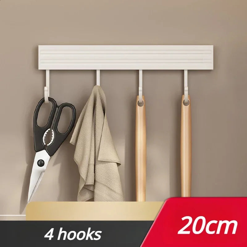 FlexiRack | Wandregal für Küche | Ohne Bohren | Mit Haken & Löffelhalter | 30/40/50 cm