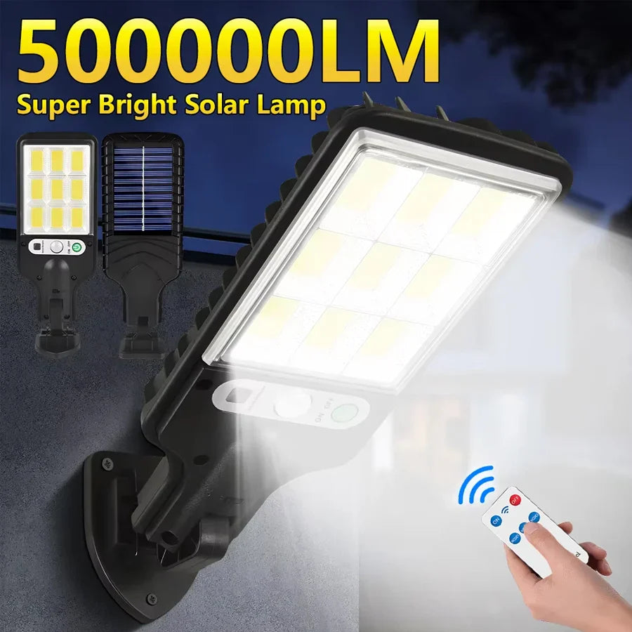 LumenBright SolarMotion | Bewegungssensor | 3 Lichtmodi | Wetterfest | Fernbedienung