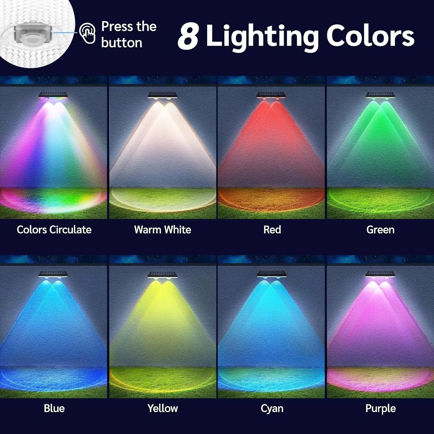 GlowZen Zaunleuchte | Warmweiß & RGB | Solarbetrieben | Wetterfest | Flexibel Montierbar