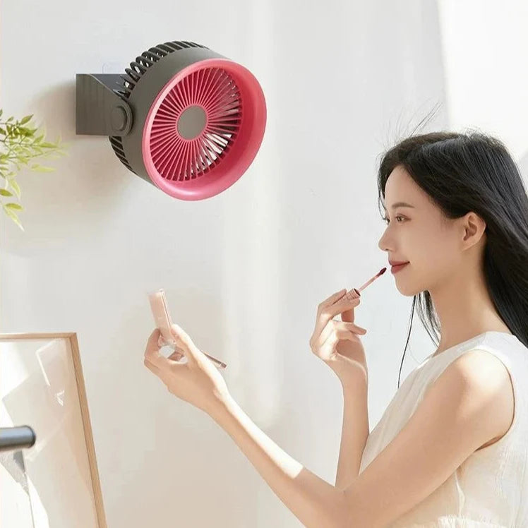 Brisano Mini Ventilator | 3600 mAh Akku | 4 Stufen & USB | Kompakt & BPA-frei