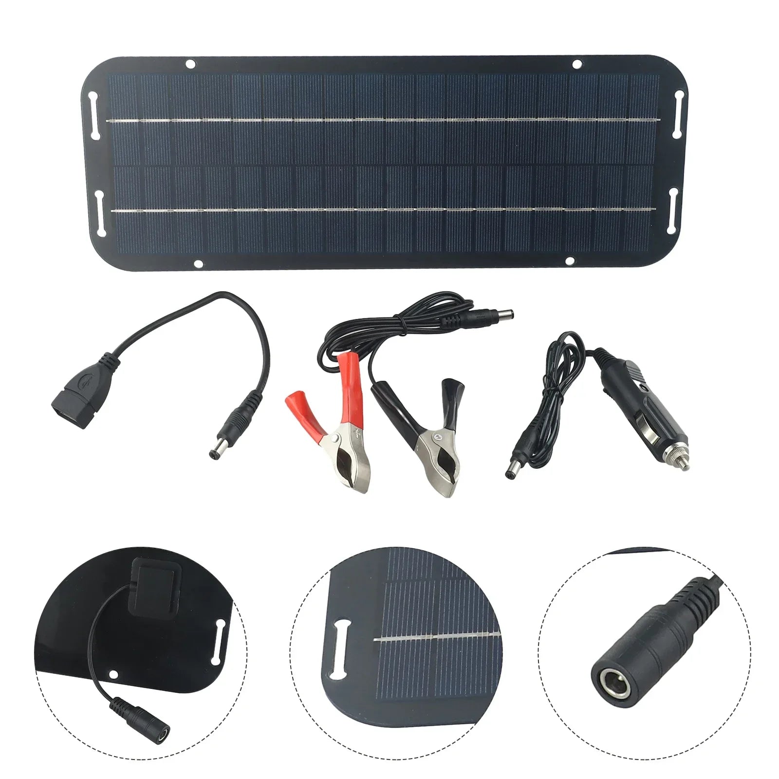 SolarPower Max | 60W Solarbatterieladegerät | Flexibel & Wetterfest für Fahrzeuge