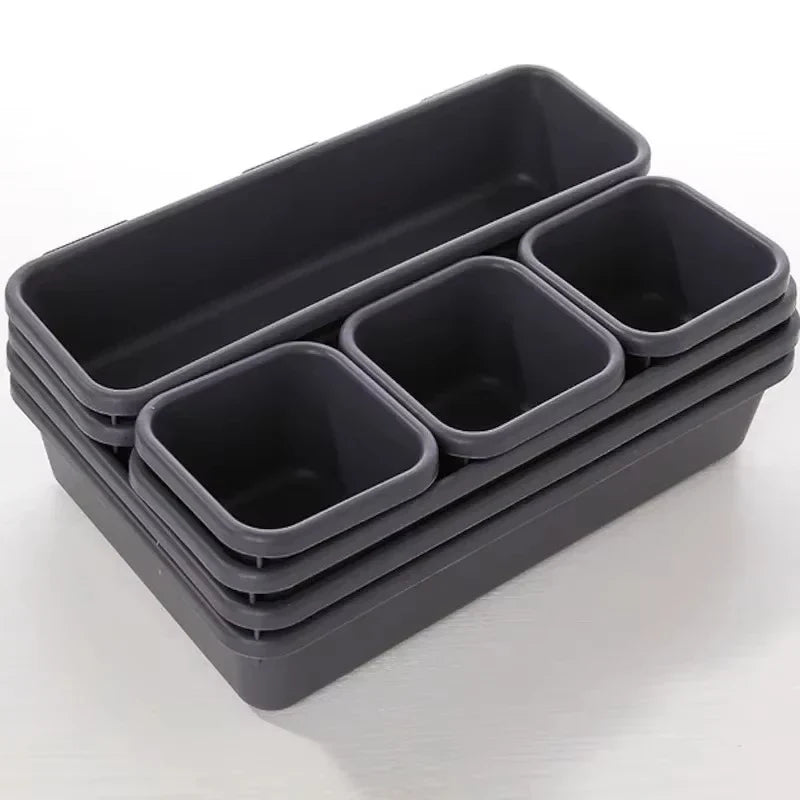 Organixo Schubladen-Organizer Set | 8-teilig | Modular & Stapelbar | BPA-frei