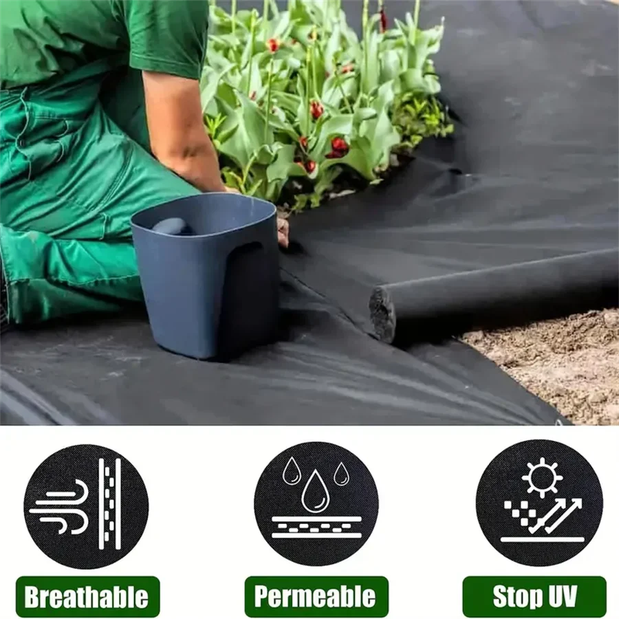 TerraGuard Pro | Unkrautfolie | UV-beständig & Wasserdurchlässig | Widerstandsfähig