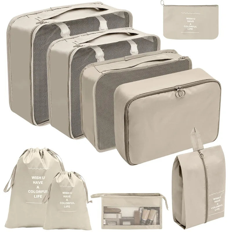 TravelPro Organizer Set | Platzsparend & Umweltfreundlich | 7-10 Teile für Perfekte Ordnung