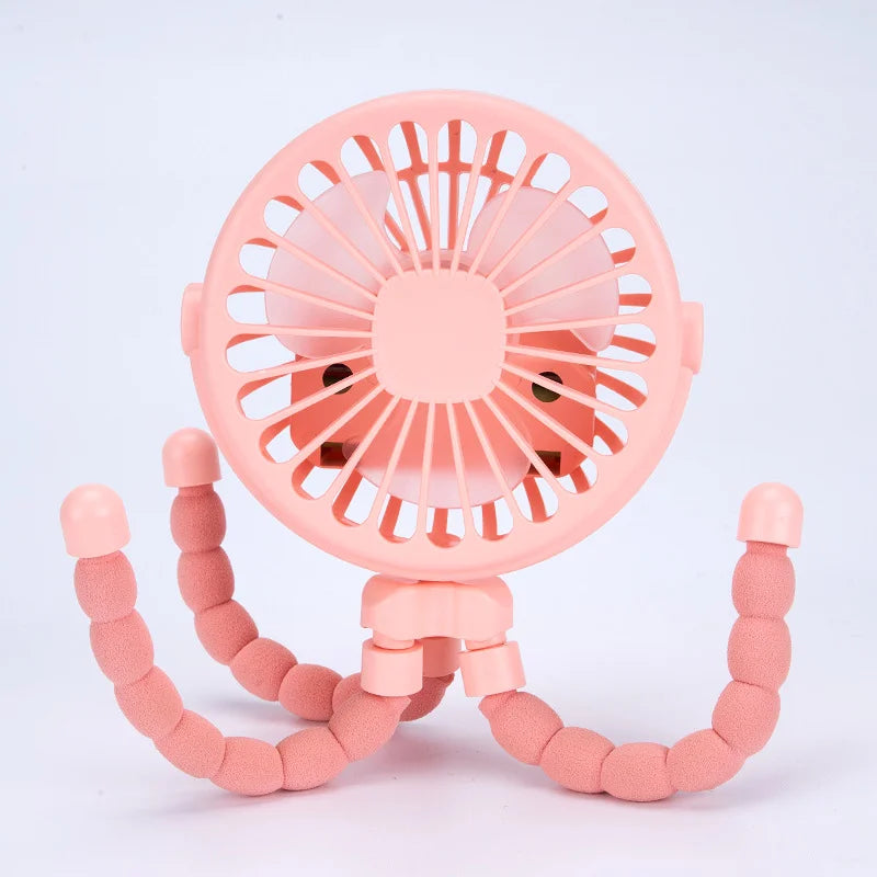 Breziona Mini-Ventilator | 360° Drehbar | USB & Akku | 3 Stufen | Ultrakompakt