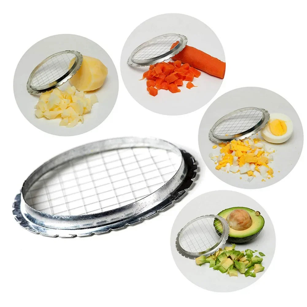CutPerfect | Eierschneider & Würfelschneider | Edelstahl | Präzise Schnitte